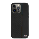 BMW iPhone 13 Pro Suojakuori Triangle Pattern Musta