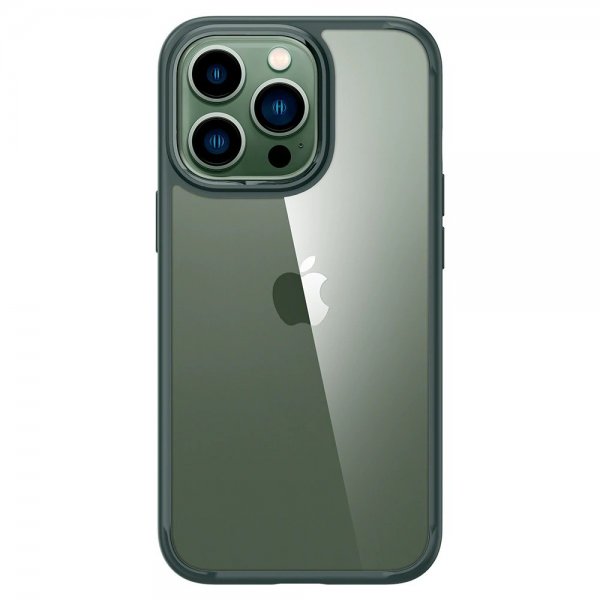 Spigen iPhone 13 Pro -suojakuori Ultra Hybrid Midnight Green