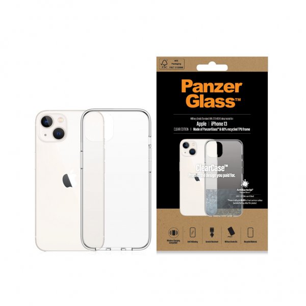 PanzerGlass iPhone 13 Kuori ClearCase Läpinäkyvä