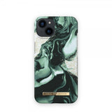 Ideal of Sweden iPhone 13 Kuori Fashion Case Golden Olive Marble
