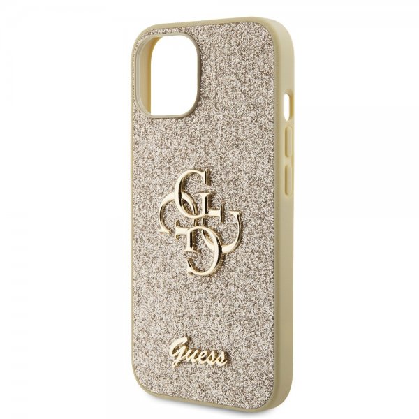 Guess iPhone 13 Kuori Fixed Glitter Kulta