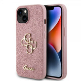Guess iPhone 13 Kuori Fixed Glitter Ruusukulta