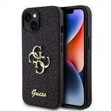 Guess iPhone 13 Kuori Fixed Glitter Musta