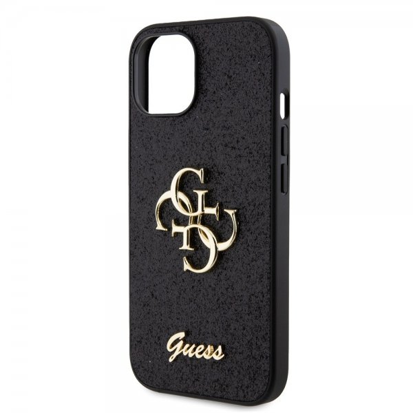 Guess iPhone 13 Kuori Fixed Glitter Musta
