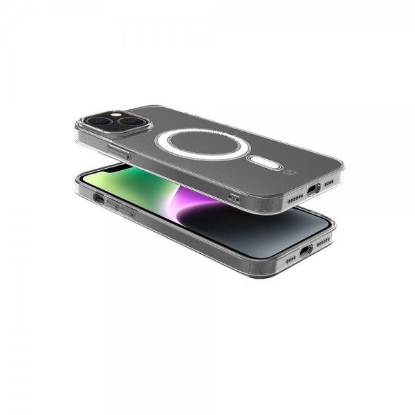 Celly iPhone 13 -kuori GELSKINMAG MagSafe Läpinäkyvä