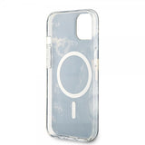 Guess iPhone 13 -suojakuori Golden Marble MagSafe, musta