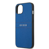 Guess iPhone 13 Kuori Hot Stamp Metal Logo Sininen