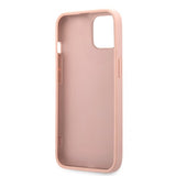 Guess iPhone 13 Kuori Hot Stamp Metal Logo Pinkki