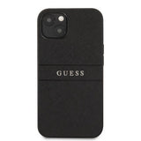 Guess iPhone 13 Kuori Hot Stamp Metal Logo Musta