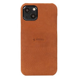 Krusell iPhone 13 Kuori Nahkakansi Konjakki
