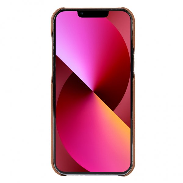 Krusell iPhone 13 Kuori Nahkakansi Konjakki