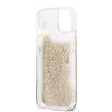 Guess iPhone 13 Kuori Liquid Glitter Kulta