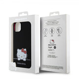 Hello Kitty iPhone 13 Liquid Silicone -suojakuori, musta
