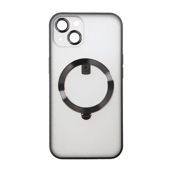 Rvelon iPhone 13 Kuori MagSafe Sormus Musta