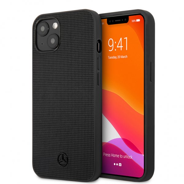 Mercedes Benz iPhone 13 Kuori Metallilogo Musta