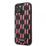 Karl Lagerfeld iPhone 13 Kuori Monogram Pattern Rosa
