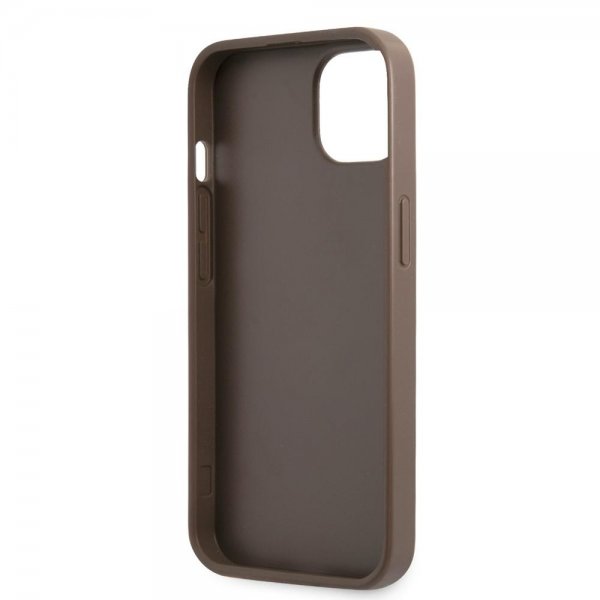 Guess iPhone 13 Kuoret Printed Stripe Bottom, ruskea