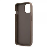 Guess iPhone 13 Kuoret Printed Stripe Bottom, ruskea