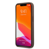 Guess iPhone 13 Kuori Printed Stripe Ruskea