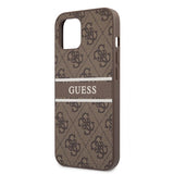 Guess iPhone 13 Kuori Printed Stripe Ruskea