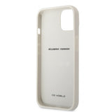 Ferrari iPhone 13 Kuori Aito Hiilikuitu Metalli Logo Hopea