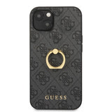 Guess iPhone 13 Kuori Sormusteline Harmaa