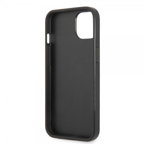 Guess iPhone 13 Kuori Saffiano Double Cardslot Musta