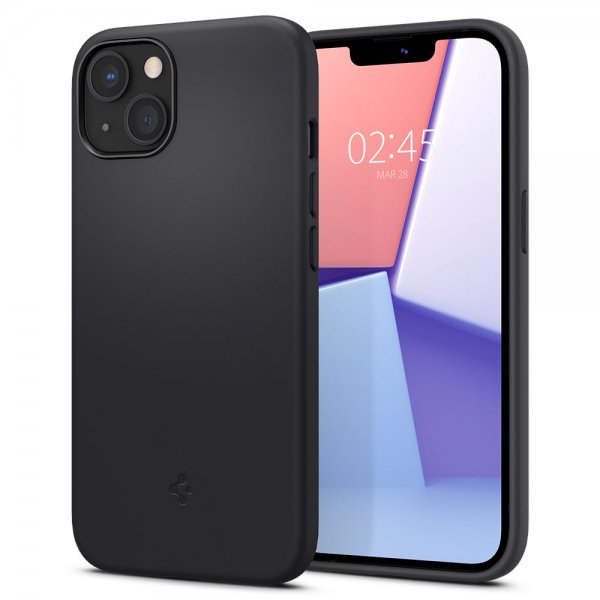 Spigen iPhone 13 -kuori Silicone Fit musta