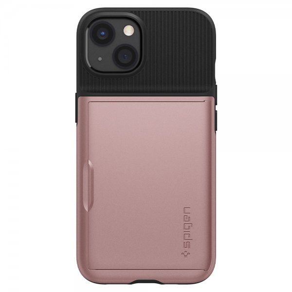 Spigen iPhone 13 -kuori, Slim Armor CS, ruusukulta