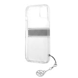 Guess iPhone 13 Kuori Stripe Charm Harmaa