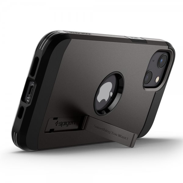 Spigen iPhone 13 -kuoret, Tough Armor Gunmetal