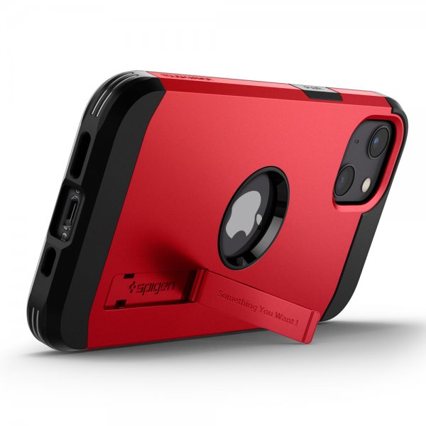 Spigen iPhone 13 -kuori Tough Armor, punainen