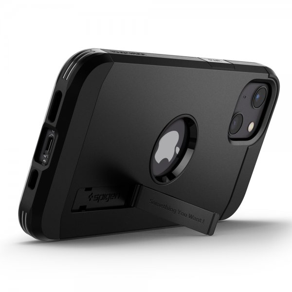 Spigen iPhone 13 -kuori Tough Armor, musta