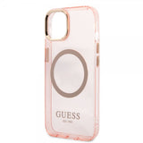 Guess iPhone 13 Kuori Translucent MagSafe Ruusu