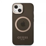 Guess iPhone 13 Kuori Translucent MagSafe Musta