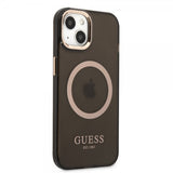 Guess iPhone 13 Kuori Translucent MagSafe Musta