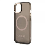 Guess iPhone 13 Kuori Translucent MagSafe Musta