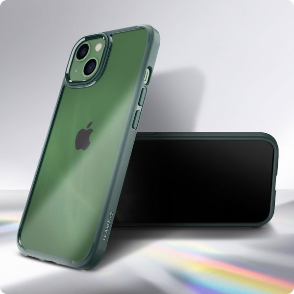 Spigen iPhone 13 -kuori Ultra Hybrid Midnight Green