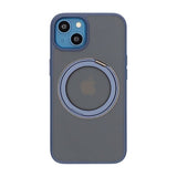 iPhone 13/iPhone 14 Kotelo Kierrettävä MagSafe-jalusta Sininen