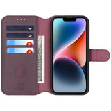 Rvelon iPhone 13/iPhone 14 -magneettikotelo, irrotettava kuori, violetti