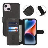 Rvelon iPhone 13/iPhone 14 Kotelo Magneettisesti Irrotettava Kuori Musta