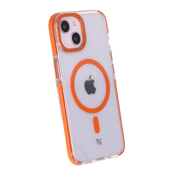 Rvelon iPhone 13/iPhone 14 kuoret TPU MagSafe Oranssi