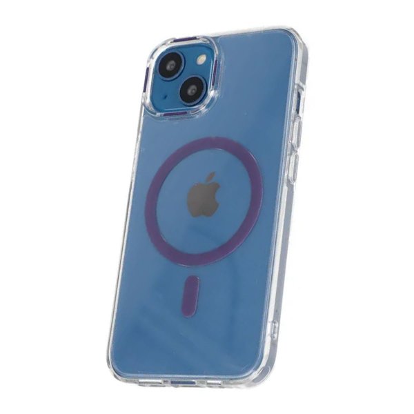 iPhone 13/iPhone 14 Kuori TPU MagSafe Violetti