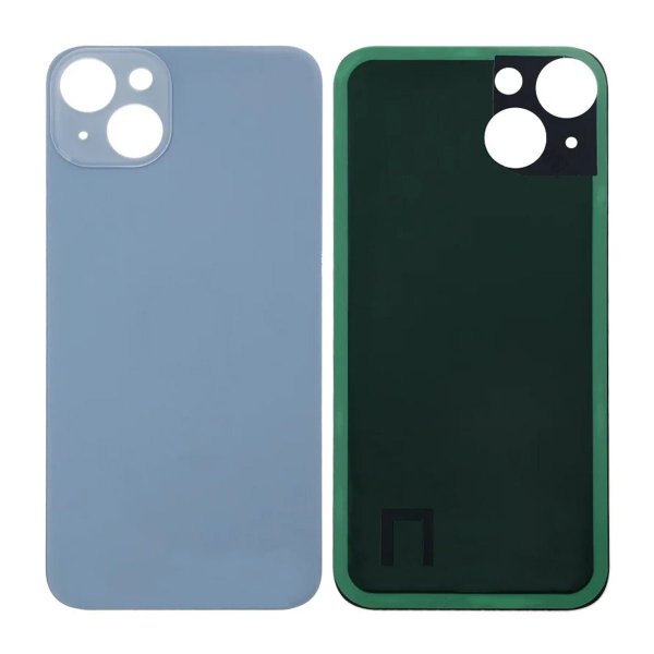 iPhone 14 Takalasi itseliimautuvalla teipillä - Sininen