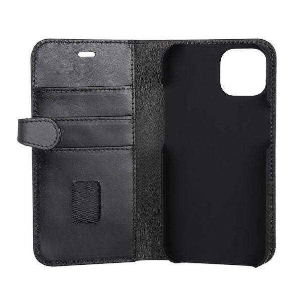 Buffalo iPhone 13/14/15 Kotelo 2-in-1 Irrotettava Lompakko Musta