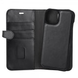 Buffalo iPhone 13/14/15 Kotelo 2-in-1 Irrotettava Lompakko Musta