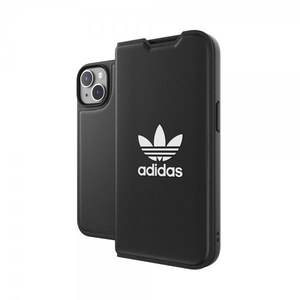 Adidas iPhone 14 -kotelo Booklet Case Basic Musta