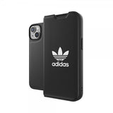 Adidas iPhone 14 -kotelo Booklet Case Basic Musta