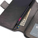 Krusell iPhone 14 Kotelo Leather PhoneWallet Musta