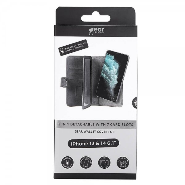 Gear iPhone 13/iPhone 14 Kotelo MagSeries Musta